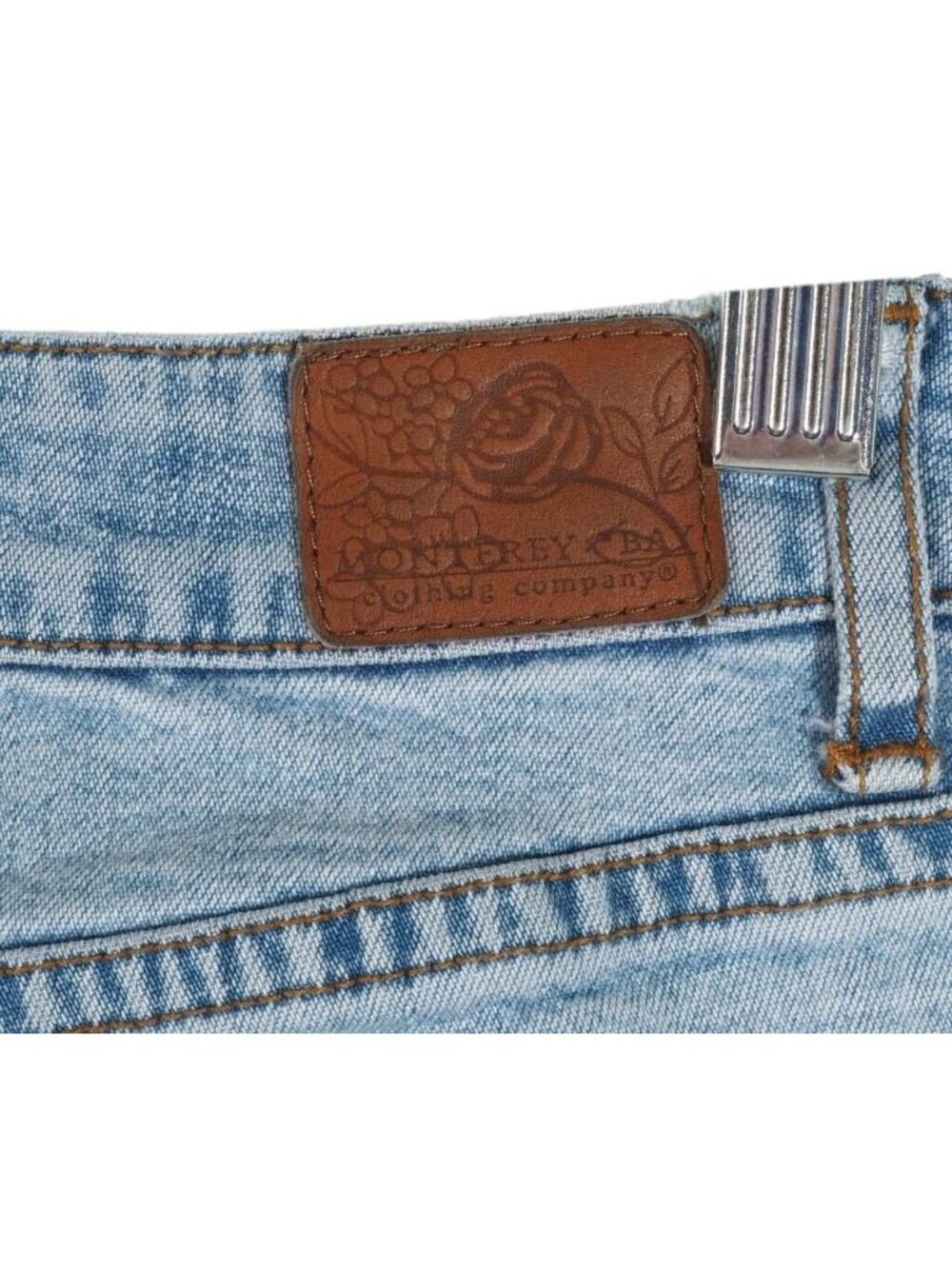 Monterey Bay Jeans Womens Size 16 Soft Boot Cut Stretch Light 34 x 33 Stone Wash - Picture 6 of 10